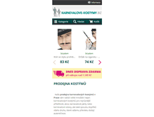 Tablet Screenshot of karnevalove-kostymy.biz
